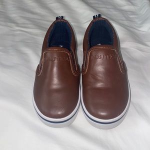 Nautical toddler loafers